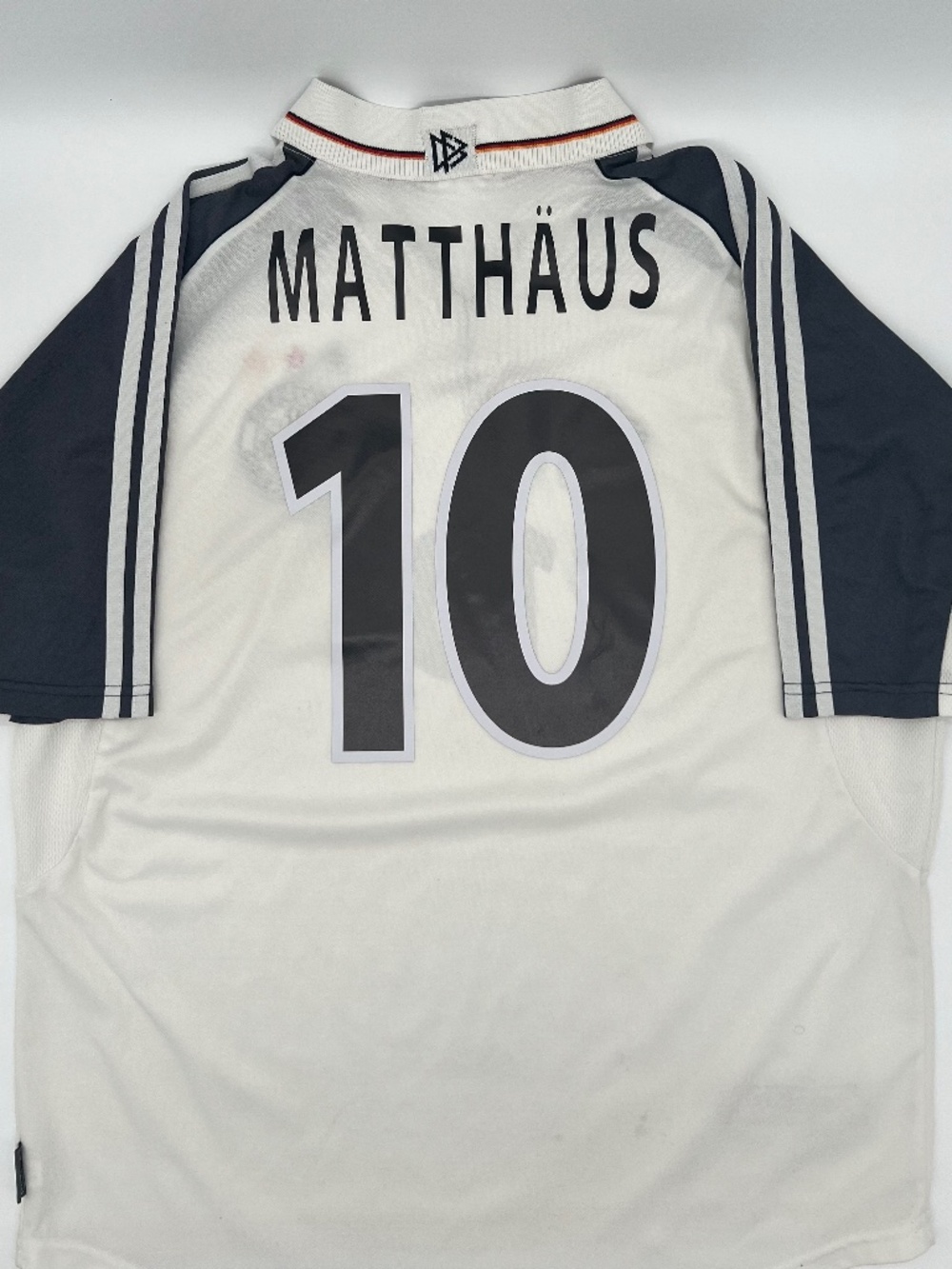 Germany 1999/2000 Home Matthäus #10 Authentic adidas Jersey XL Men White Soccer